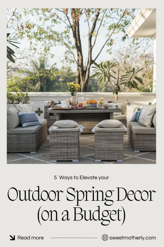 Affordable-Outdoor-Spring-Decor-on-a-Budget - Sweet Motherly